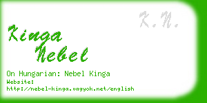 kinga nebel business card